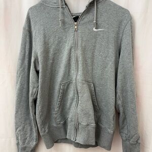 Nike Men's Zip-Up Gray Sweater